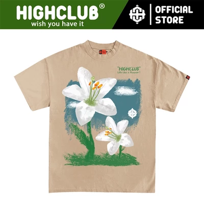Áo Thun LILIUM Tay Lỡ Unisex Nam/Nữ BEGIE Cổ Tròn - HIGHCLUB Brand Chính Hãng
