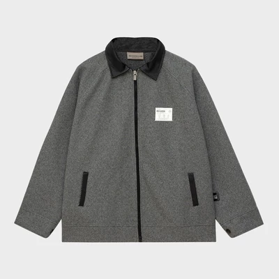Áo Khoác Phối da R-Auth Regods Unisex form rộng ( JACKET R-AUTH )