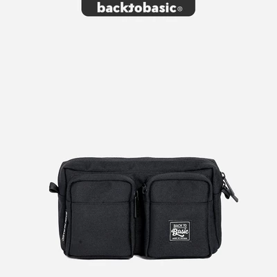 Túi bao tử - Túi đeo hông cao cấp Back To Basic - GURIN BLACK chống thấm tốt, nhiều ngăn