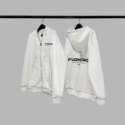 Áo hoodie zip FNC Fuonero da lộn