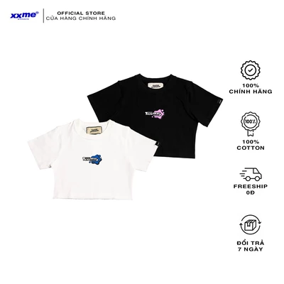 Áo Croptop Nữ Y2K XXME - Trắng | Đen