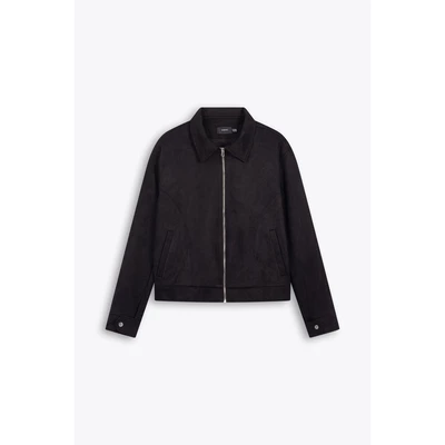 Áo khoác local brand B Brown, chất liệu da lộn cao cấp,hàng may kỹ 2 lớp,form crop nhẹ hack dáng
