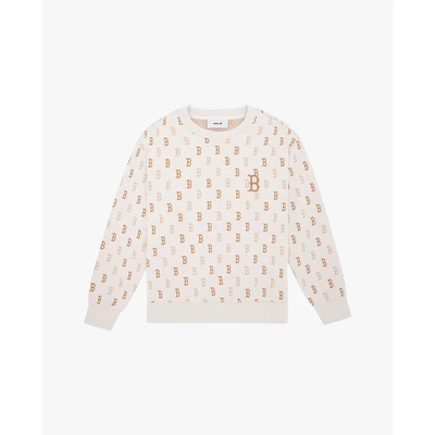 MLB - Áo sweatshirt unisex cổ tròn tay dài Classic Monogram Jaquard_3AMTM0344-43CRD