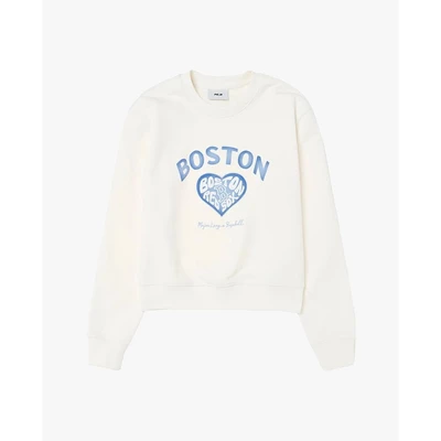 MLB - Áo sweatshirt nữ cổ tròn tay dài Heart_3FMTH1144-43CRS