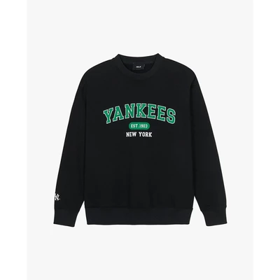MLB - Áo sweatshirt unisex cổ tròn tay dài Varsity Over Fit_3AMTV9244-50BKS