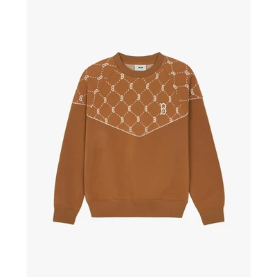MLB - Áo sweatshirt unisex cổ tròn tay dài Jacquard Dia Monogram_3AMTM1144-43CAS