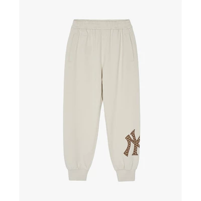 MLB - Quần jogger unisex lưng thun Monogram_3APTM0144-50CRD
