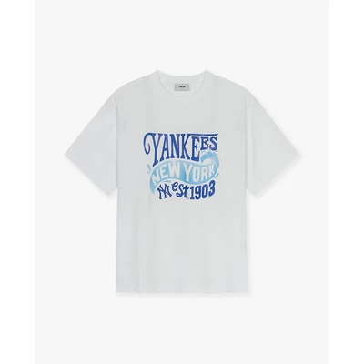 MLB - Áo thun unisex tay ngắn Summer Letter Graphic_3ATSX0553-50WHS