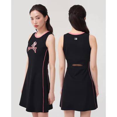 MLB - Đầm sát nách mini cổ tròn Athleisure_3FOPA0153-50BKS