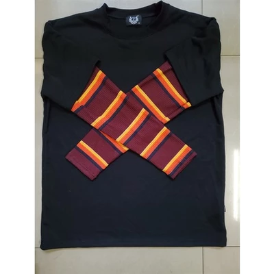 O/Red Stripes Sweater - Black
