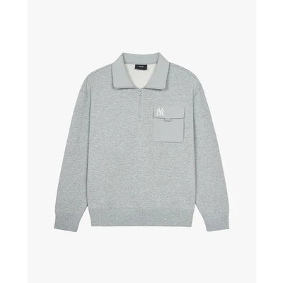 MLB - Áo sweatshirt nam cổ bẻ tay dài Basic Gorpcore_3AMTB1144-50MGS