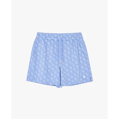 MLB - Quần short ngắn nữ lưng thun Monogram_3FSPMA143-07CBL