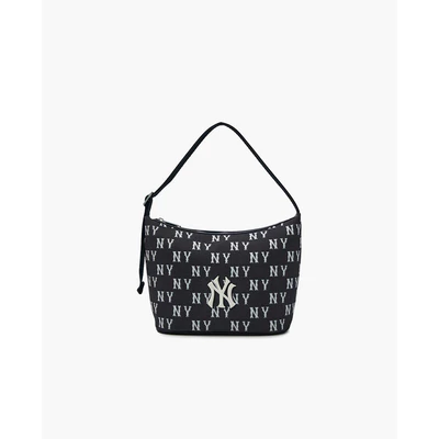 MLB - Túi đeo vai nữ Classic Mono Jacquard_3ABQM015N-50BKS
