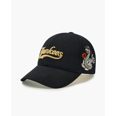 MLB - Nón bóng chày unisex New Year Snake Structure_3ACPQ015N-50BKS
