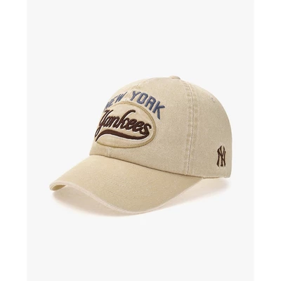 MLB - Nón bóng chày unisex Varsity Vintage Culsive Stitch Unstructured_3ACPV165N-50BGL