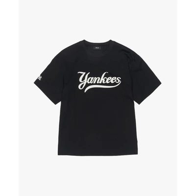 MLB - Áo thun unisex cổ tròn tay ngắn_3ATSV0254-50BKS