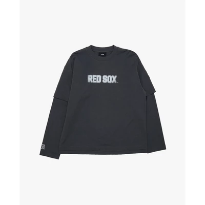 MLB - Áo thun unisex cổ tròn tay dài in logo_3ATSB0854-43CGS