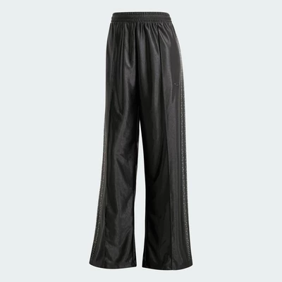 adidas Phong cách sống Quần Track Pant 3 Sọc Lấp Lánh Nữ Đen IT9705