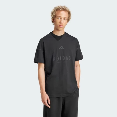 adidas Phong cách sống Áo Thun Graphic ALL SZN Nam Đen JJ3658