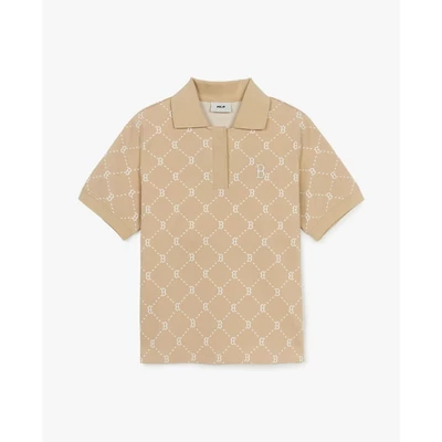 MLB - Áo polo nữ Dia Monogram Jacquard_3FPQM0253-43BGL