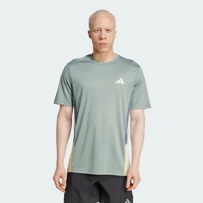 adidas Gym & Training Áo Thun Colorblock Seasonal Train Essentials Nam màu xanh lá JI8398