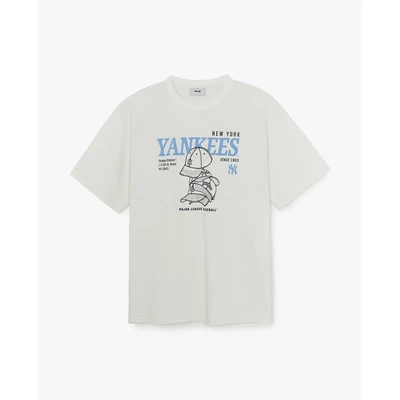 MLB - Áo thun unisex cổ tròn tay ngắn Lifestyle Graphic_3ATSN0154-50IVS