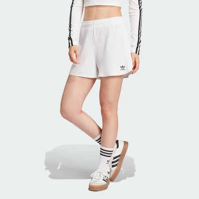 adidas Phong cách sống Quần Short Sprinter Thun Gân To Bản Essentials Nữ trắng JD1486