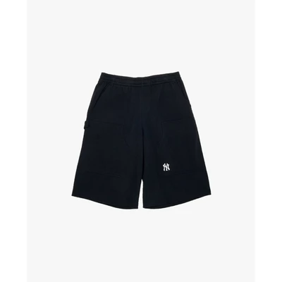 MLB - Quần short unisex ống rộng lưng thun_3ASPB0254-50BKS