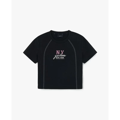 MLB - Áo croptop nữ Basic Coopers Slim_3FTSB0454-50BKS