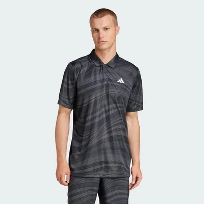 adidas Quần vợt Áo Polo Graphic Tennis Climacool Club Nam Đen JD5426