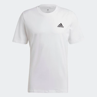 adidas Phong cách sống Áo Thun Thêu Logo Nhỏ Essentials Nam trắng GK9640