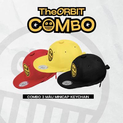 Combo Phụ kiện The ORBIT 3  Màu ORBIT Cap Keychain - Phụ kiện móc khoá, túi đeo chéo, đựng đồ