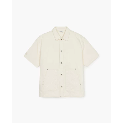 MLB - Áo sơ mi denim unisex Diamond Monogram Embargo_3ADRM0653-50CRD