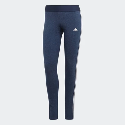 adidas Phong cách sống Quần Legging 3 Gạch LOUNGEWEAR Essentials Nữ Màu xanh da trời GL0727