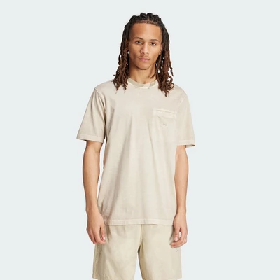 adidas Phong cách sống Áo Thun Có Túi Ba Lá Essentials + Dye Nam Be IS1763