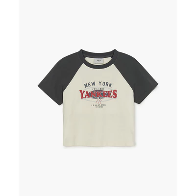 MLB - Áo croptop nữ cổ tròn tay ngắn Classic Varsity_3FTSV0853-50CRS
