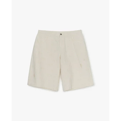 MLB - Quần shorts jeans nam Classic Jacquard Monogram_3LDPM0153-50CRD