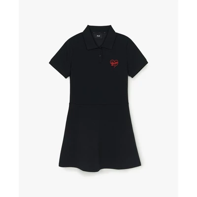 MLB - Đầm polo mini Heart Slim Fit_3FOPH0153-50BKS
