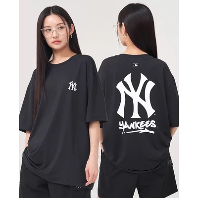 MLB - Áo thun unisex Basic Mega Logo Oversized_3ATSB0853-50BKS