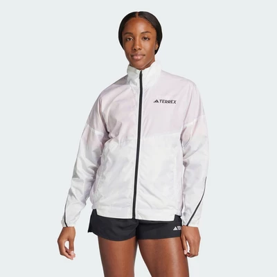 adidas Hiking Áo Khoác Gió In Họa Tiết Terrex Multi Nữ Xám JD8437