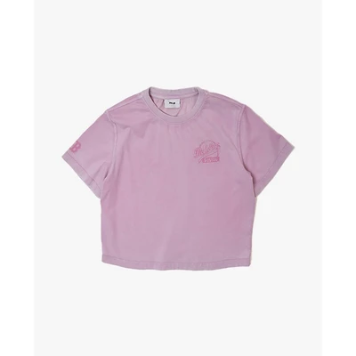 MLB - Áo croptop nữ cổ tròn tay ngắn Logo_3FTSB2053-43PPM