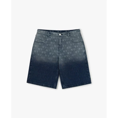 MLB - Quần shorts jeans nam Classic Jacquard Monogram_3LDPM0353-50NYD