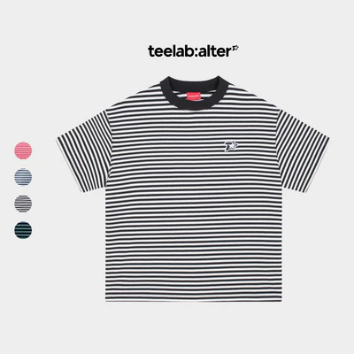 Áo Thun Teelab Alter Striped Semi-Boxy Cotton Tee TS328