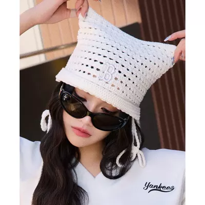 MLB - Nón len unisex tai mèo thắt nơ Summer_3ABNB0263-43CRS