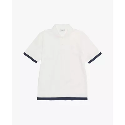 MLB - Áo polo unisex cổ bẻ tay ngắn Basic Layered_3APQB0463-50IVS