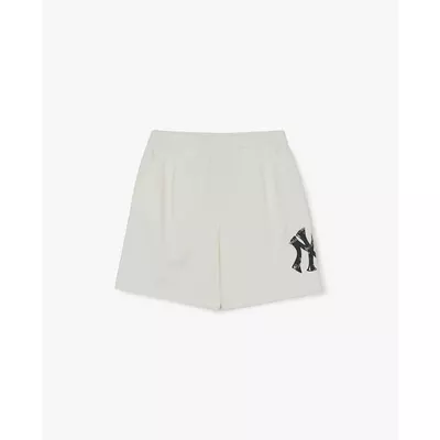 MLB - Quần short unisex ống rộng Basic Mega Logo_3ASPB1063-50IVS