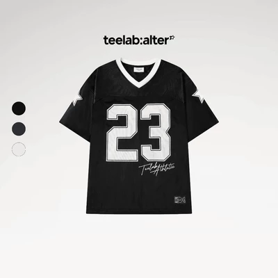 Teelab Alter Oversized Mesh Mesh Jersey Basketball No.23 Tee TS220