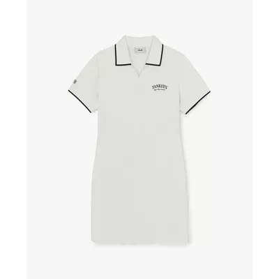 MLB - Đầm polo mini tay ngắn Basic Lettering_3FOPB0263-50IVS