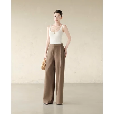 RUBIES Audrey Pants - Quần Dài Nữ Cạp Lưng Mỹ Ống Suông Rộng