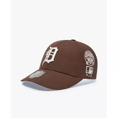 MLB - Nón bóng chày unisex Signature All Over Patch Structure_3ACPB316N-46BRN